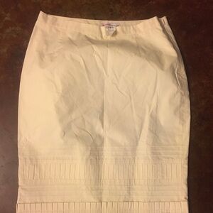 Kors Ivory Pleated Skirt